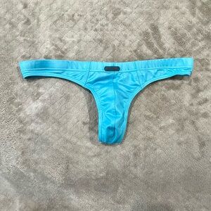 Men's Blue Swim Briefs Thong